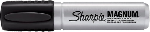 Sharpie Magnum Permanent Markers, XL Chisel Tip, Black, 12/Pack