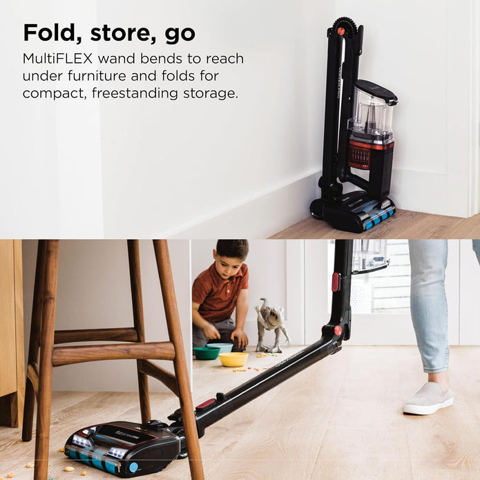 Shark Vertex Pro Cordless Stick Vacuum, IZ662H DuoClean PowerFins, HyperVelocity Suction, Self-Cleaning Brushroll, MultiFLEX Wand, 60Min Runtime, LED Headlights, IQ Display