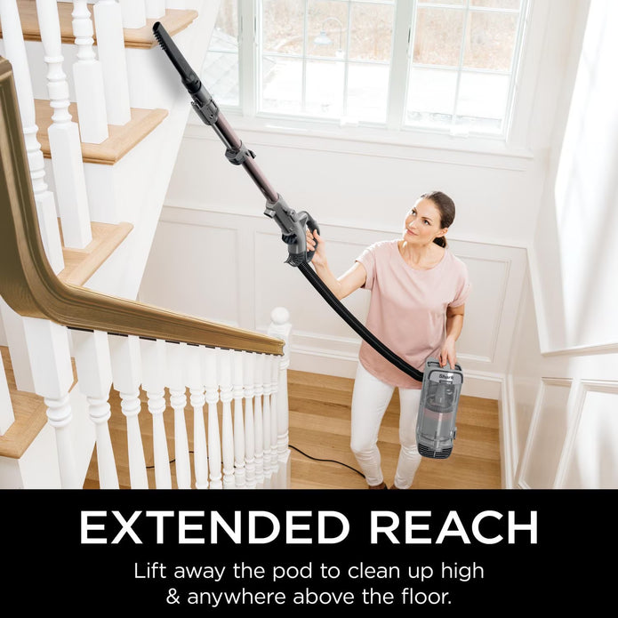 Shark Vertex DuoClean PowerFin Upright Vacuum with Powered Lift-Away and Self-Cleaning Brushroll, Rose Gold