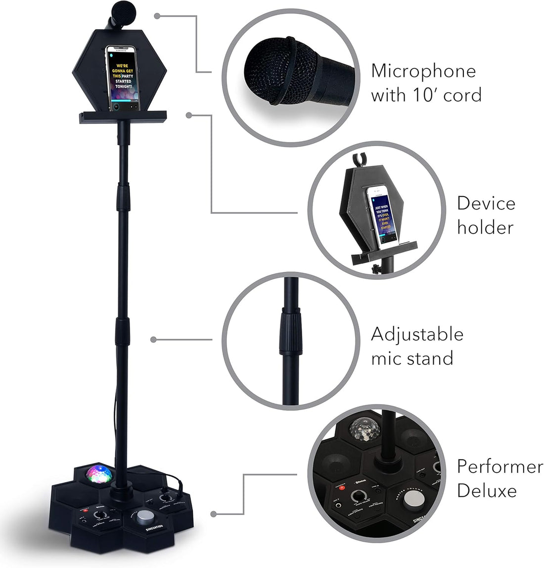 808 Audio SPKA700 Singsation Performer Deluxe Karaoke System