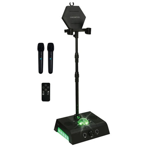 Singsation Center Stage All-In-One Karaoke Party System with 2 Wireless Microphone (SPKAW740M2)