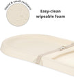 Skip Hop Baby Changing Pad Nursery Style Light-Up & Diaper Change Tracker Wipeable and Contoured with Cushioned Foam Fits Standard Changing Tables Oat