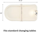 Skip Hop Baby Changing Pad Nursery Style Light-Up & Diaper Change Tracker Wipeable and Contoured with Cushioned Foam Fits Standard Changing Tables Oat