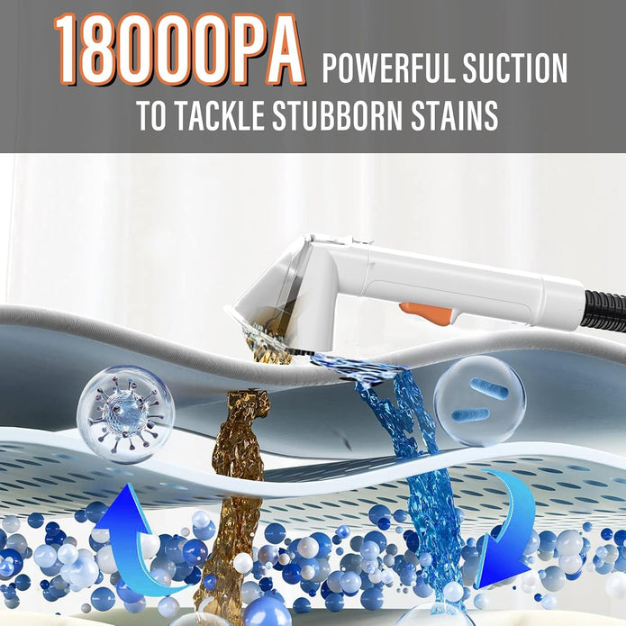 Starrybot Upholstery Cleaner Machine, 18Kpa Pet Stain Extractor(white)