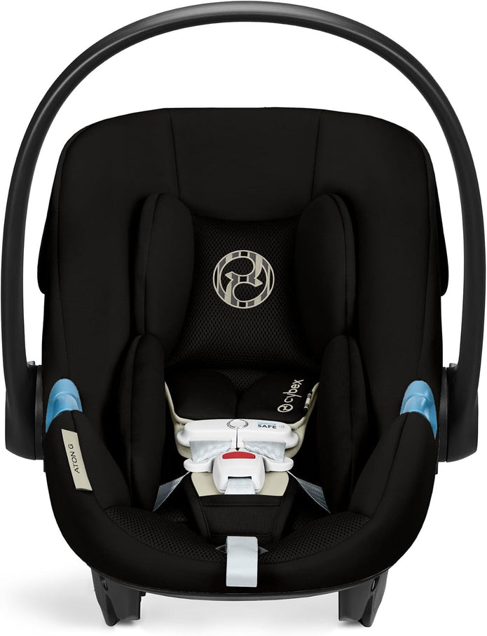 Cybex Aton G Swivel Infant Car Seat, 4–35 lbs, 180° Rotation, Safety Alerts Moon Black