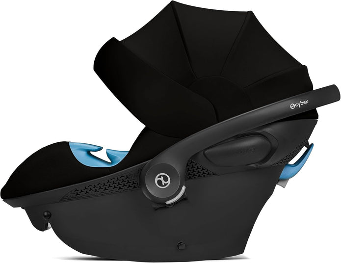 Cybex Aton G Swivel Infant Car Seat, 4–35 lbs, 180° Rotation, Safety Alerts Moon Black