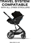 Cybex Aton G Swivel Infant Car Seat, 4–35 lbs, 180° Rotation, Safety Alerts Moon Black