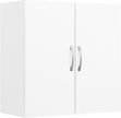 SoBuy Bathroom Wall Cabinet with 2 Doors & Adjustable Shelf, White