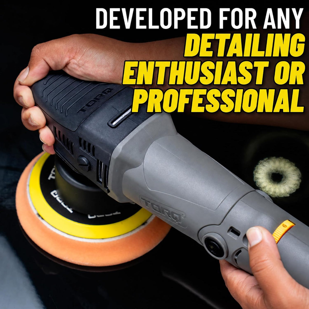 Chemical Guys BUF503 TORQX Random Orbital Polisher (Safe for Cars, Trucks, SUVs, & More) 700W, Orbit 8mm, 4.7 lb