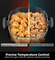 NEW / OPEN BOX Glass Air Fryer, 5-in-1 1500W Portable Air Fryer with 4QT & 6-Cup Glass Containers