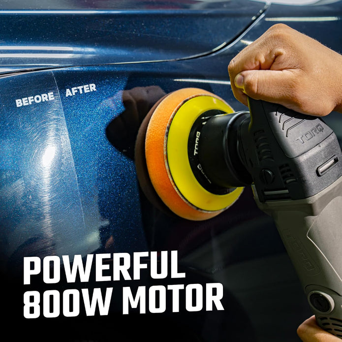 Chemical Guys BUF503 TORQX Random Orbital Polisher (Safe for Cars, Trucks, SUVs, & More) 700W, Orbit 8mm, 4.7 lb