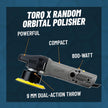Chemical Guys BUF503 TORQX Random Orbital Polisher (Safe for Cars, Trucks, SUVs, & More) 700W, Orbit 8mm, 4.7 lb