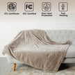 Tefici Electric Heated Blanket Throw, Super Cozy Soft Flannel 50