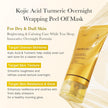 medicube Kojic Acid Turmeric Overnight Wrapping Peel Off Mask – Brightens & Defends Against Skin Stress for a Clear, Glowing Complexion, Korean Skincare, 2.53 fl. oz.