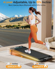 Treadmill Walking Pad with 12% Incline/Handle Bar/2 LED Display, 3.5HP Portable Treadmills