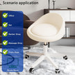Rolling Stool – Ergonomic Swivel Seat, Adjustable Height, Ultra-Quiet Wheels, Padded PU Leather Cushion