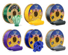 Case of 10 KG OVERTURE PETG Filament 1.75mm, High Speed 3D Printer Filament, Neatly Wound & Clog-Free, 1kg Spool (2.2lbs) Rapid PETG, Dimensional Accuracy +/- 0.02mm