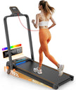 Treadmill Walking Pad with 12% Incline/Handle Bar/2 LED Display, 3.5HP Portable Treadmills