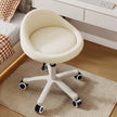 Rolling Stool – Ergonomic Swivel Seat, Adjustable Height, Ultra-Quiet Wheels, Padded PU Leather Cushion