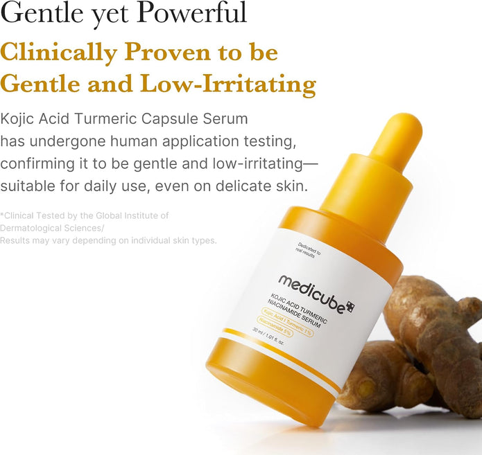 Kojic Acid Turmeric Niacinamide Serum by Medicube for Women - 1.01 oz Serum