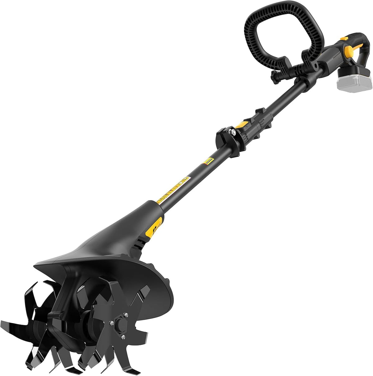Cordless Tiller Cultivator Fit for DeWALT 20v Max Battery, 360RPM Electric Rototiller 20CM Tilling Width & 13CM Depth for Gardening & Farming(Battery not Included)