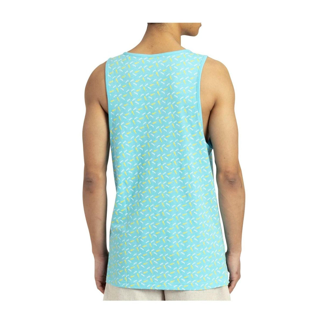 Pikachu Pokémon Lazy Summer Blue Fitted Tank Top - Men