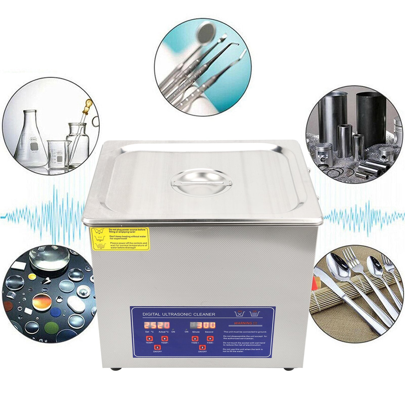 10l Cleaner Ps-40a Cleaner Industrial Equipment Stainless Steel Cleaner With Timer Heater 10L Industrial Equipment