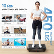 Vibration Plate Exercise Machine, 450 Lbs Capacity Vibrating Plate | 199 Adjustable Speed, P1-P7 Auto Mode Vibration Pad, Full Body Workout Shake Plate with Bluetooth, LED, Remote