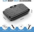 Vibration Plate Exercise Machine, 450 Lbs Capacity Vibrating Plate | 199 Adjustable Speed, P1-P7 Auto Mode Vibration Pad, Full Body Workout Shake Plate with Bluetooth, LED, Remote