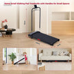 USED LIKE NEW / Walking Pad Treadmill with Incline, Portable Treadmills for Home Small Spaces, 3.0HP Electric Walking Treadmills with Handle Bar, Mini Treadmills for Exercising, 0.6-7.6MPH, 160KG