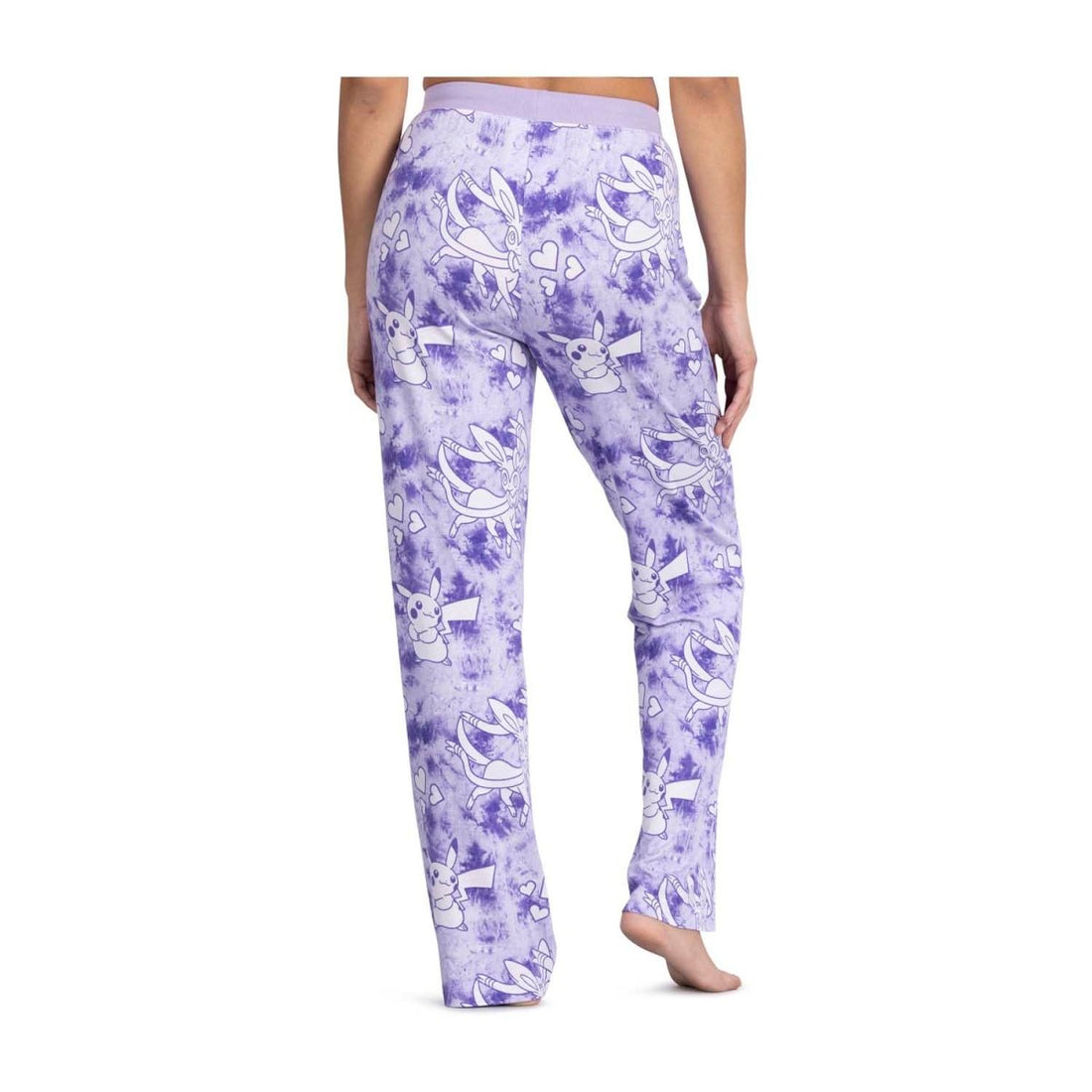 Pikachu & Sylveon Lavender Tie-Dye Lounge Pants - Women
