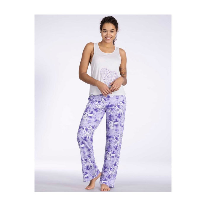 Pikachu & Sylveon Lavender Tie-Dye Lounge Pants - Women