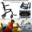 Wheelchairs for Adults,Utral-Lightweight(only 19.4lbs) Transport Chair, Foldable and PortableTravel Wheelchair with Telescopic Handle,Portable Folding Transfer Wheelchairs for Seniors,Blue