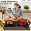 VBGK Electric Cooktop, 110V 3600w Stove top, 22 inch Countertop with 9 Power Levels, LED touch control Overheat Protection