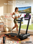 Walking Pad Treadmill with 17% Manual Incline, Quiet Under Desk Treadmills for Home & Office, Compact Foldable Treadmill with Handles and 3.0HP Brushless