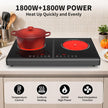 VBGK Electric Cooktop, 110V 3600w Stove top, 22 inch Countertop with 9 Power Levels, LED touch control Overheat Protection