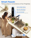 Waterdrop X12 Alkaline Mineral Reverse Osmosis System, NSF/ANSI 42&58&372 Certified, 1200 GPD, 11-Stage Filtration Tankless RO, 3:1 Pure to Drain, UnderSink, Smart Stainless Steel Faucet, BPA Free