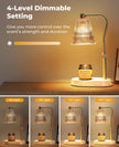 Candle Warmer Lamp, Candle Warmer with Timer and Dimmer, Adjustable Height Electric Candles Lamp with 2 Bulbs for Scented Jar, Wax Melter Lamp