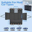 MYJAQI Back Seat Extender for Dogs, Hard Bottom Dog Car Seat Cover