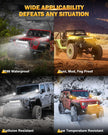 Auxbeam 22Inch 120W LED Light Bar & 2PCS 3 '' 96W LED Pods, 6 Modes Series