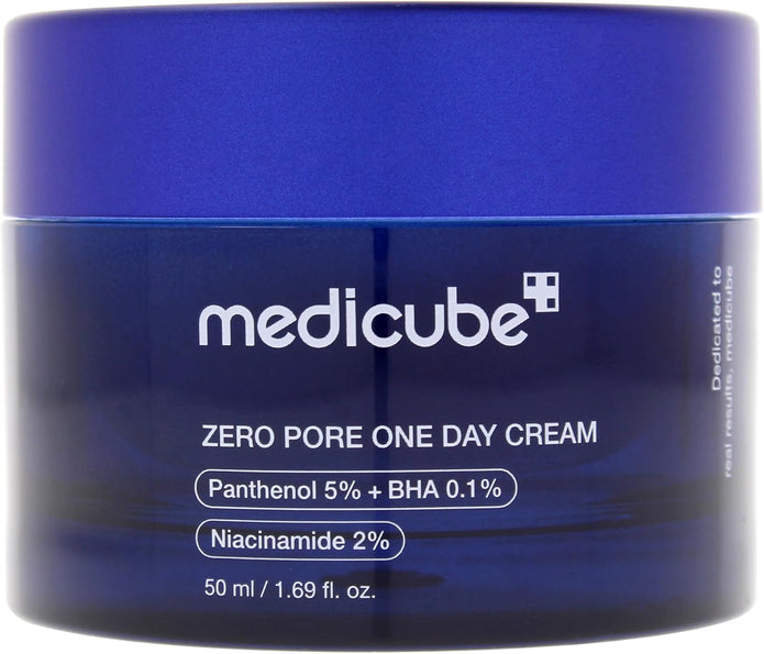 medicube Zero Pore One-Day Cream 1.69 fl.oz 50ml - Visibly Smaller Pores, Controls Excess Oil - Pore Refining Cream with Panthenol, Salicylic Acid, and Niacinamide