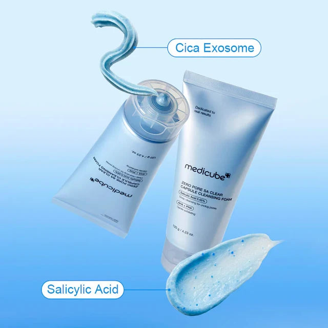 Zero Pore SA Clear Capsule Cleansing Foam by Medicube for Women - 4.23 oz Cleanser