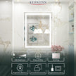 LED Mirror Bathroom Mirror with Lights, Lighted Vanity Mirror, Anti-Fog