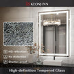 LED Mirror Bathroom Mirror with Lights, Lighted Vanity Mirror, Anti-Fog