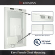 LED Mirror Bathroom Mirror with Lights, Lighted Vanity Mirror, Anti-Fog