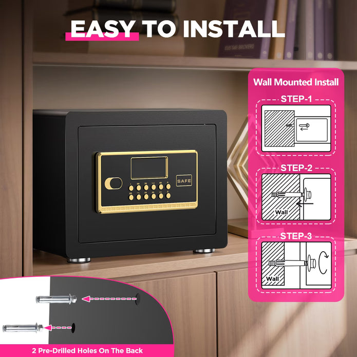 NEW 1.5 Cuft Home Security Safe Box with Digital Keypad - XX03