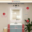 LED Mirror Bathroom Mirror with Lights, Lighted Vanity Mirror, Anti-Fog