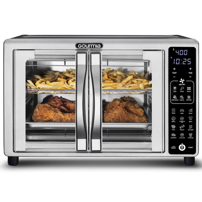 NEW Gourmia GTF2448 Digital Air Fryer Toaster Oven with Single-Pull French Doors, 19 Cooking Presets