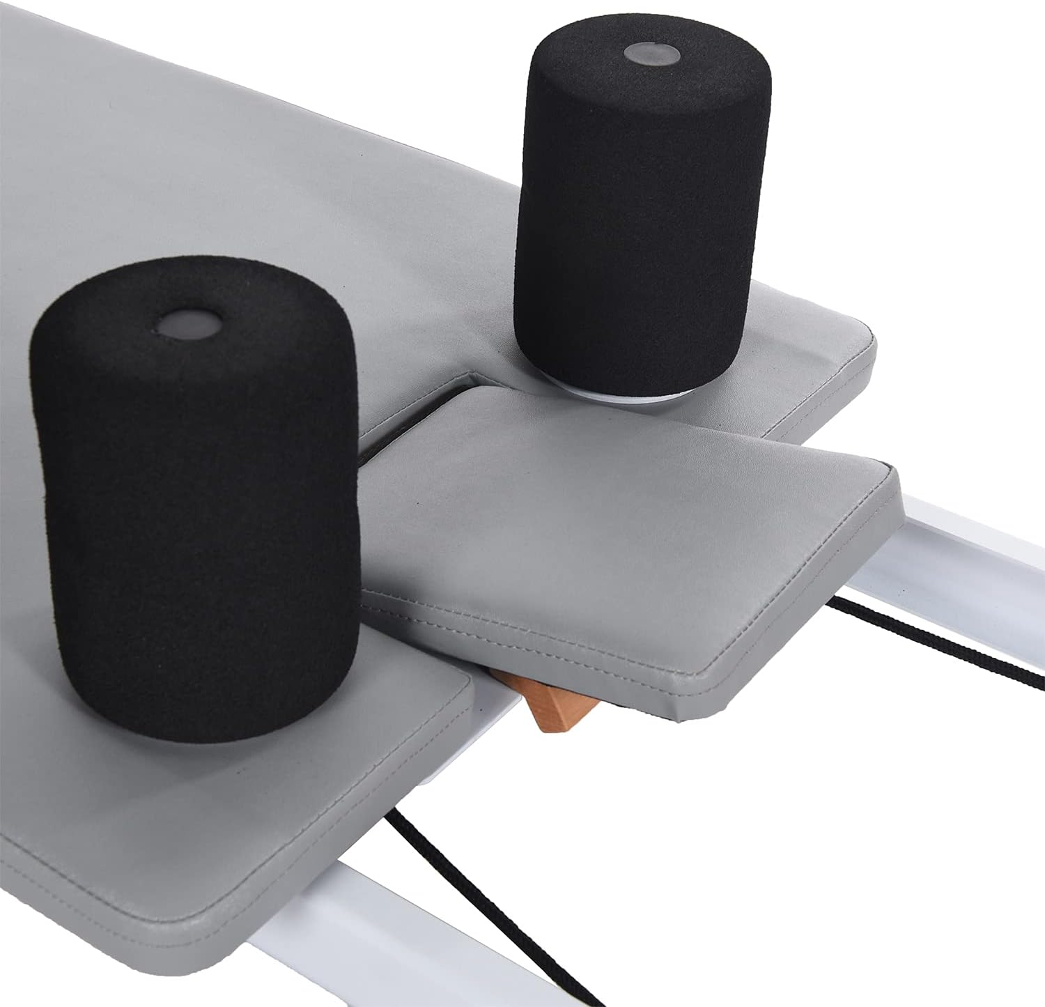 Stamina AeroPilates Precision Series Cushioned Cardio Reformer Resistance Band Foldable Wheeled Pilates Workout Board / 55-5535