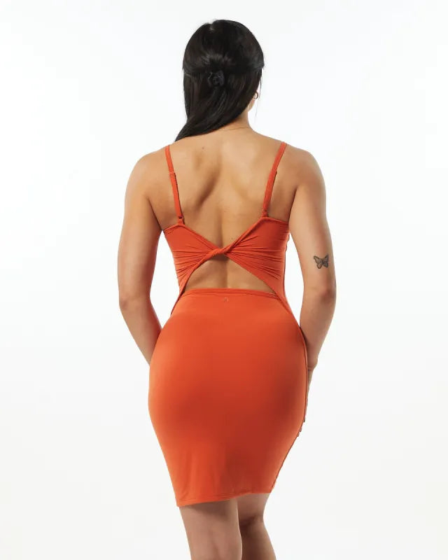 Alphalete Ultrasoft Allure Dress - Orange